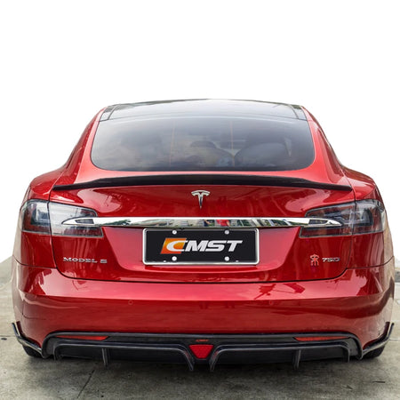 Chimera EV Conversions and Accessories - Carbon fiber body kit for Tesla model s front spoiler rear diffuser side skirts and trunk spoiler for Tesla model s facelift -  - 