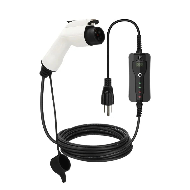 Chimera EV Conversions and Accessories - Type2 Mobile EV Charger with Screen Schuko Plug -  - Chevrolet, EV Charger, EV Chargers, EV Electronics, Ford, Hyundai, Nissan, Tesla, Tesla model 3, Tesla model S, Tesla Model X, Tesla Model Y