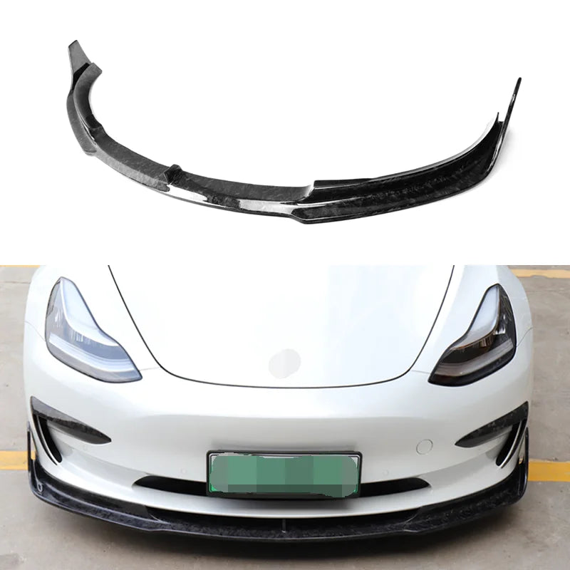 Chimera EV Conversions and Accessories - Carbon Fibre Front Bumper, Lip Splitter, Side Skirts, Mirror Covers &  Fender Trim For 2017-2020 Tesla Model 3 - Body Kits - Body Kits, fender trim, Mirror covers, side skirts, Splitter, Tesla model 3