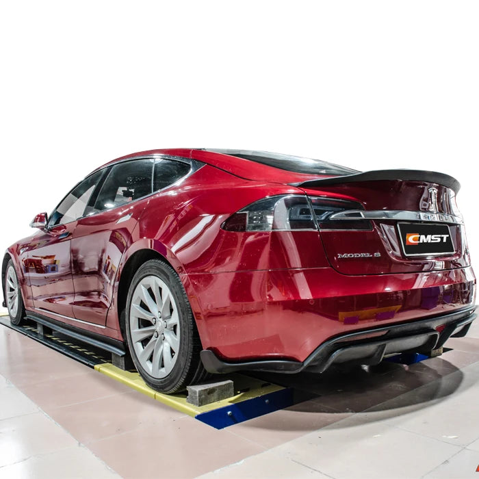 Chimera EV Conversions and Accessories - Carbon fiber body kit for Tesla model s front spoiler rear diffuser side skirts and trunk spoiler for Tesla model s facelift -  - 